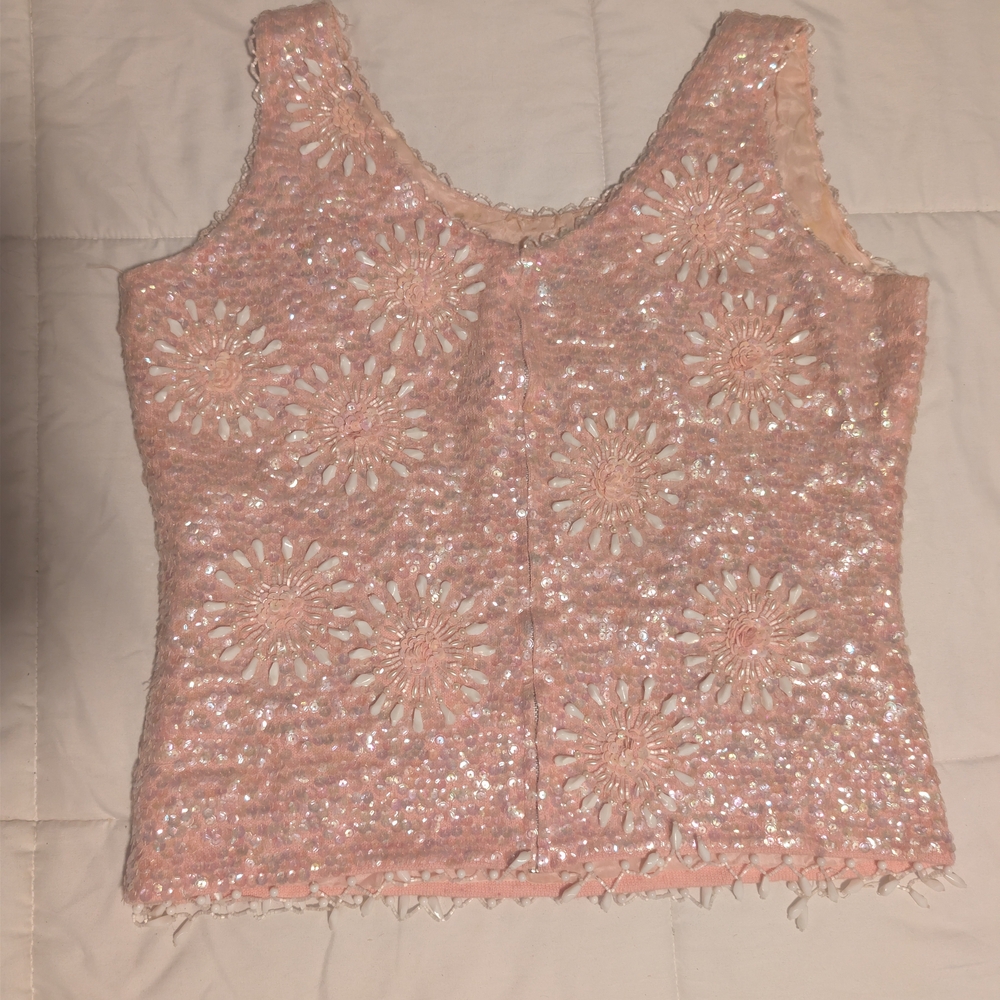 Chic Pink Floral Tank Top